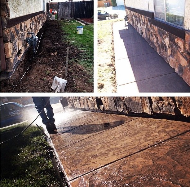 Portfolio of decorative concrete work by Stampd and Staind, Las Vegas NV