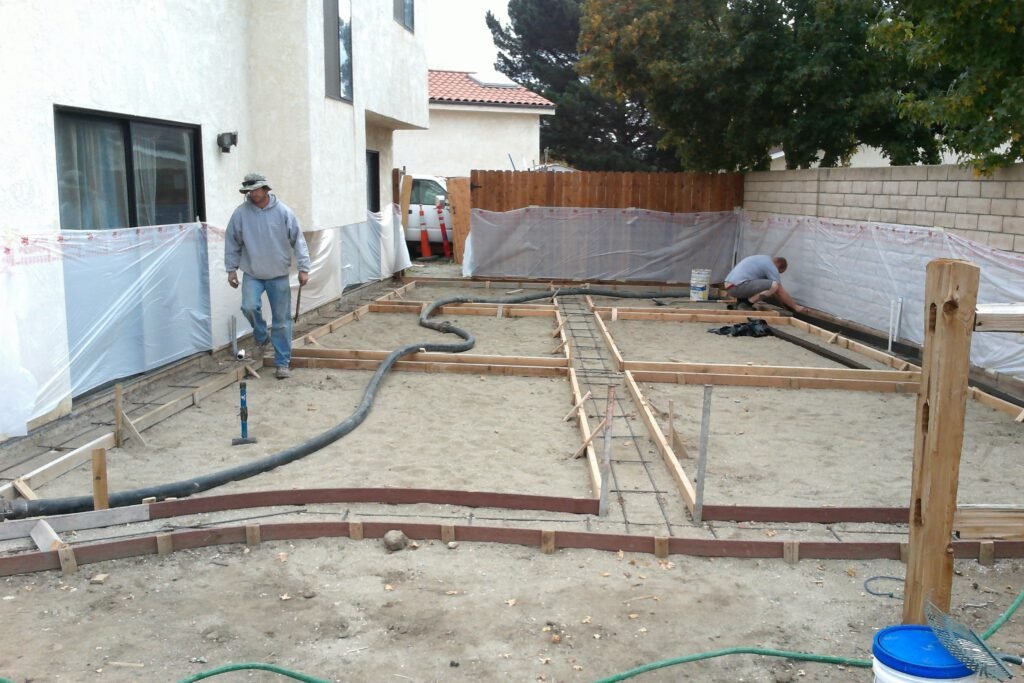 Decorative concrete surface preparation work, Las Vegas NV