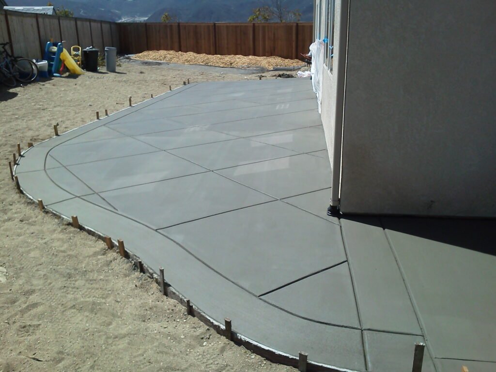 Fresh poured stamped concrete design, Las Vegas NV