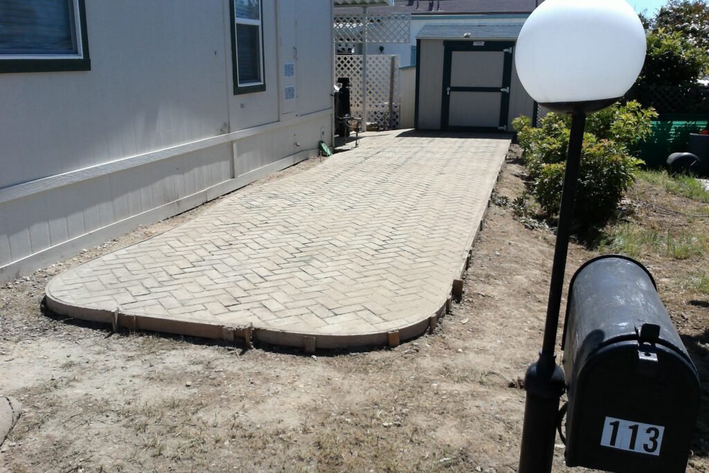 Residential decorative concrete finished project, Las Vegas NV