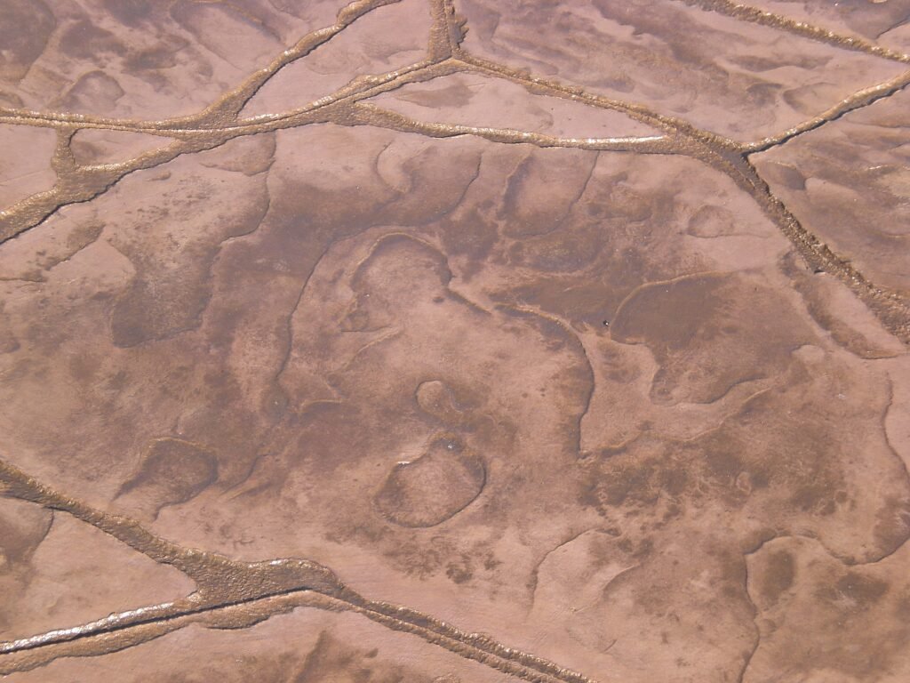 Completed stamped concrete project, Las Vegas NV
