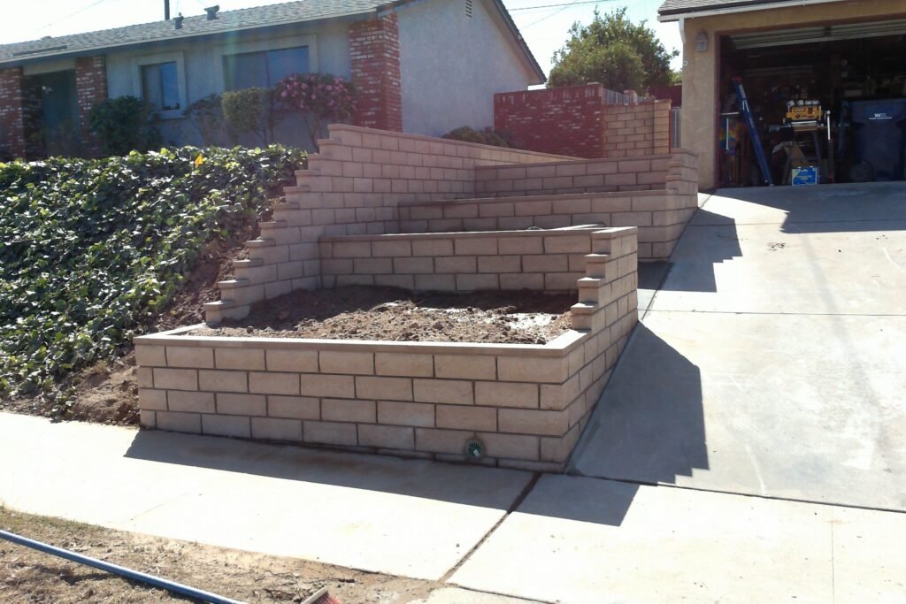 Stamped concrete front yard project continuation, Las Vegas NV