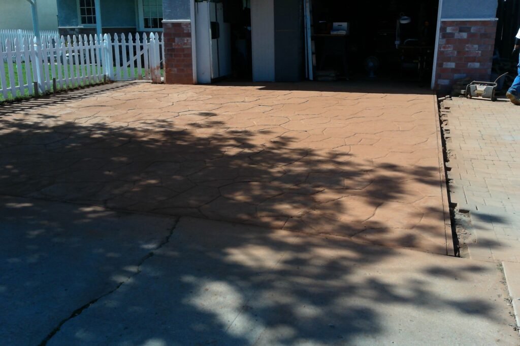 Stamped concrete installation process, Las Vegas NV