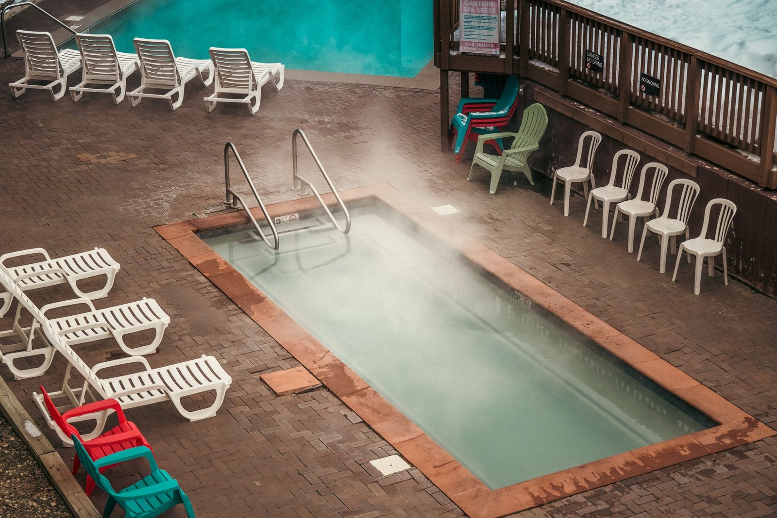 Stamped concrete pool deck paved surface in Las Vegas, NV